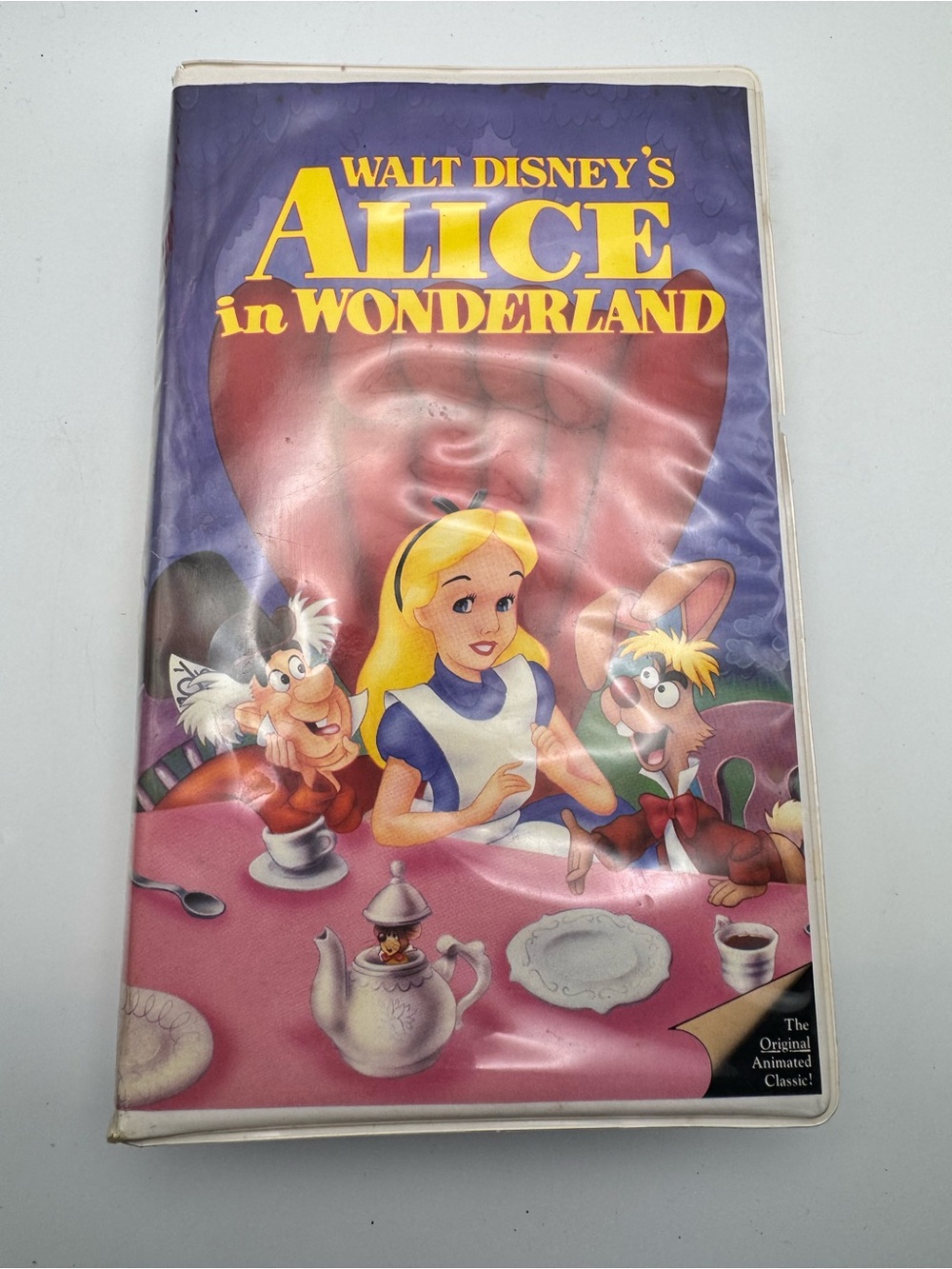 Alice in Wonderland VHS Disney Video Tape Black Diamond Clamshell White Label